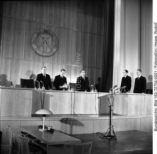 Berlin, Prozess gegen Theodor Oberländer