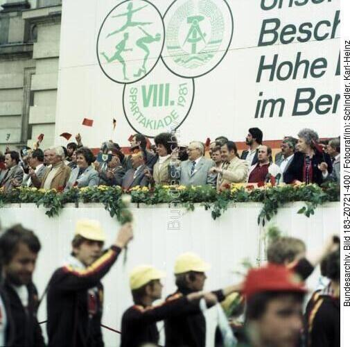 Berlin, Besuch Angela Davis, Jugendspartakiade