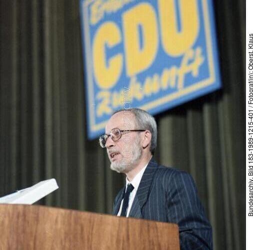Berlin, CDU-Parteitag, Lothar de Maizière