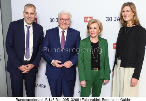 Bundespräsident Frank-Walter Steinmeier: Jubiläumsfeier "30 Jahre n-tv" 2022