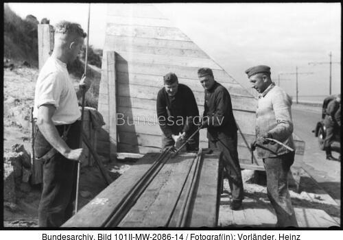 Belgien, Atlantikwall, Bunkerbau