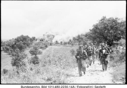 Italien, Infanteristen auf dem Marsch