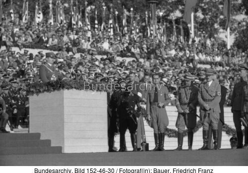 Nürnberg, Grundsteinlegung Kongresshalle