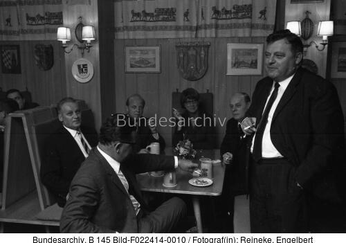 Bonn, Empfang Landesvertretung Bayern, Strauß