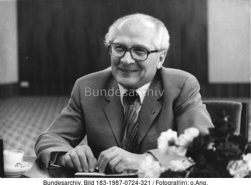 Erich Honecker bei Interview