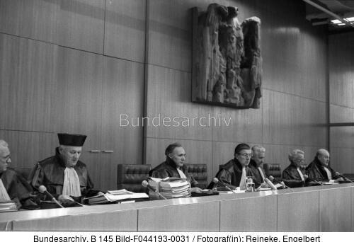 Bundesverfassungsgericht, Verhandlung I. Senat