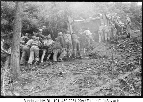 Italien, Rückzug, Flak-Transport