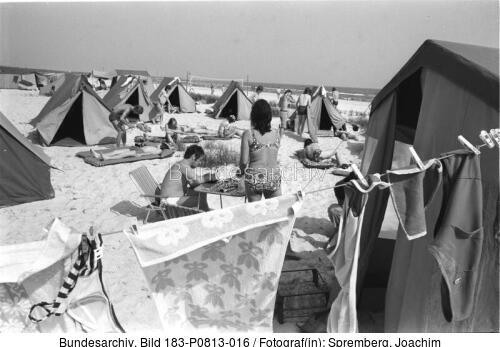 Prerow, Campingplatz am Strand