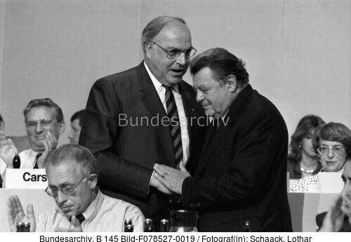 Wiesbaden, CDU-Bundesparteitag, Kohl, Strauß