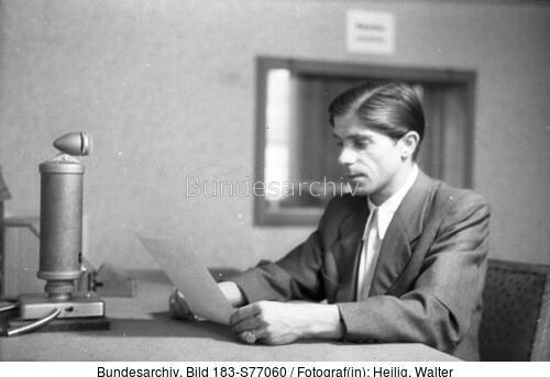 Landessenders Schwerin, Sprecherraum