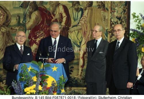 Bonn, Verleihung Coudenhove-Kalergi-Preis an Kohl