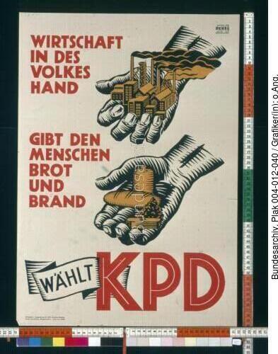 Wahlen, Wahlplakat der KPD
