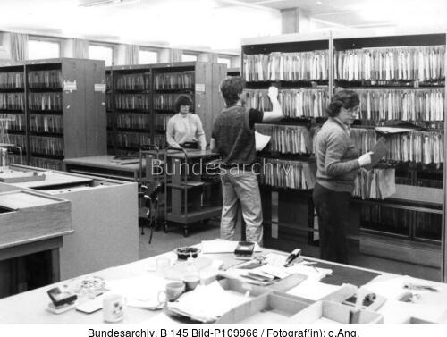 Berlin, Arbeitsamt Sonnenallee, Registratur