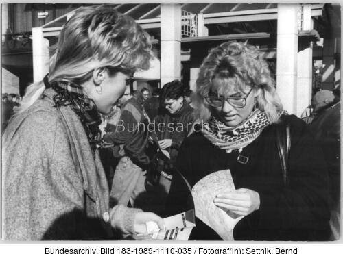 Berlin, DDR-Besucher in Westberlin