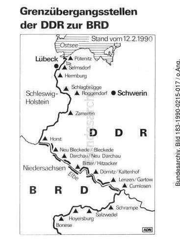Übersicht Grenzübergänge Norddeutschland