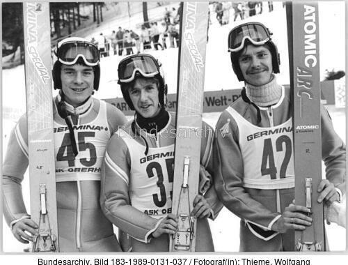 Oberwiesenthal, H. Hunger, J. Weißflog, U. Findeisen