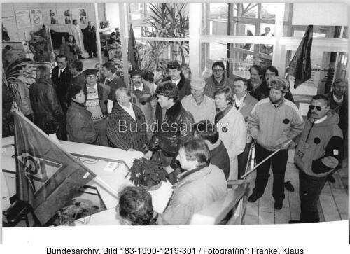 Demonstration für Erhalt Maxhütte Unterwellenborn