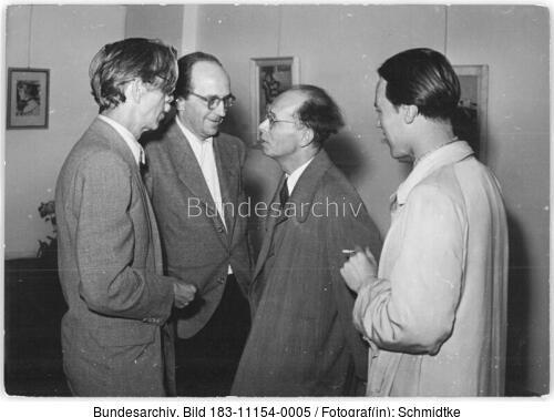 Berlin, Ausstellung Unteilbare Heimat, Nagel, Abusch
