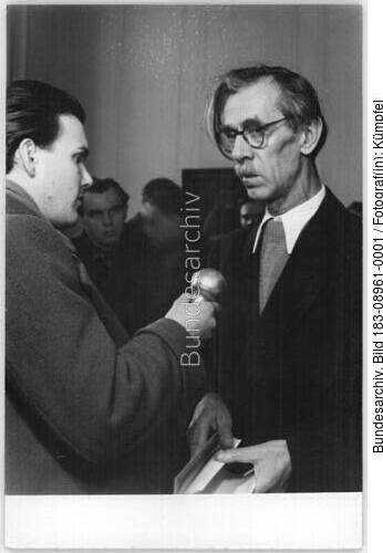 Berlin, Otto-Nagel-Ausstellung, Rede Otto Nagel