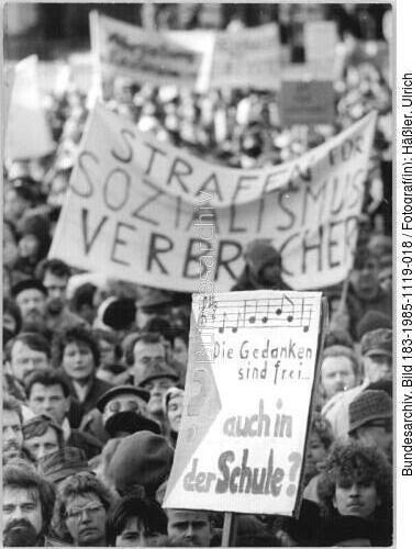 Dresden, Demonstration für Meinungsfreiheit