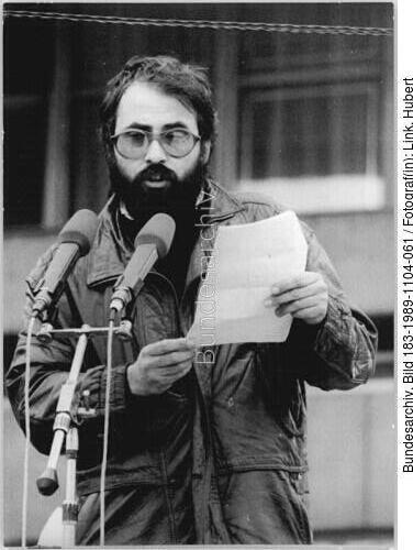 Berlin; Demonstration, Rede Joachim Tschirner