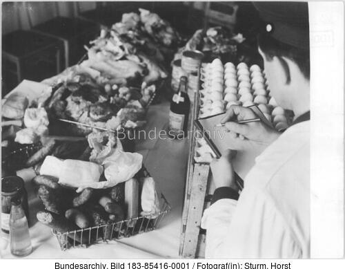 Berlin, DDR-Zoll, beschlagnahmter Lebensmittel