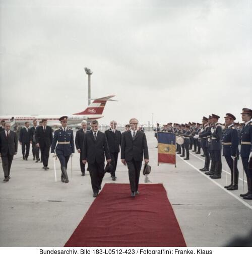 Bukarest, Honecker und Ceausescu