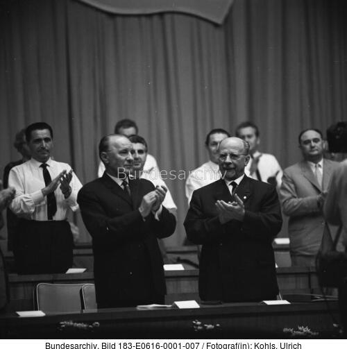 Berlin, Janos Kadar und Walter Ulbricht