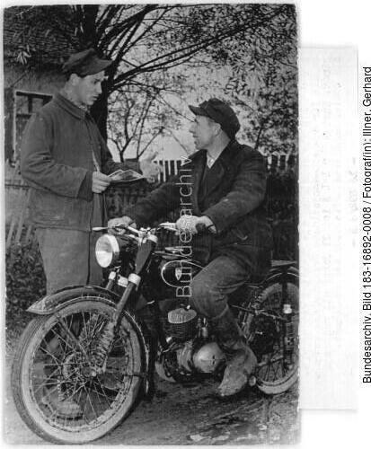 Schenkenberg, LPG-Mitglied auf Motorrad