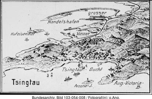 Tsingtau, Karte