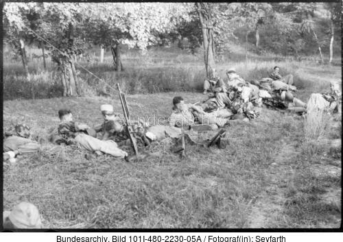 Italien, Fallschirmjäger, Marschpause