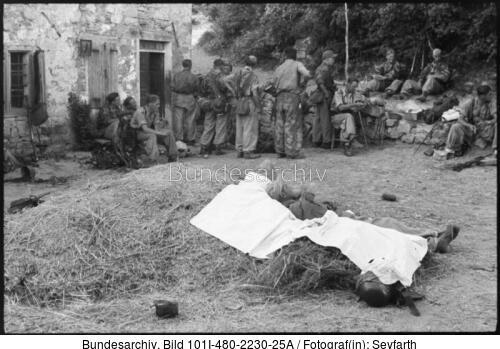 Italien, Fallschirmjäger, Marschpause