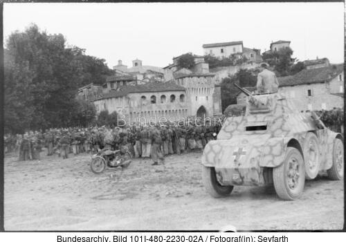 Italien, Castellarano, Marschaufstellung