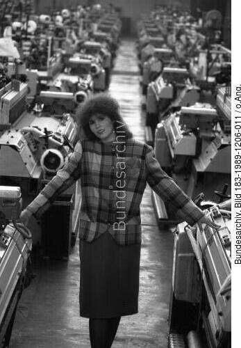 Glauchau, Textilwerke, neuer Stoff
