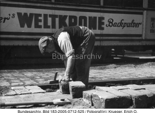 Berlin, Pflasterarbeiten