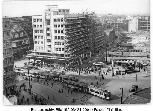 Berlin, Alexanderplatz, Baustelle, Straßenbahn, S-Bahnhof