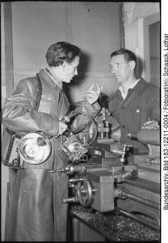 Horst Sturm bei der Arbeit