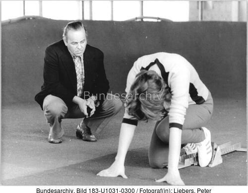 Horst-Dieter Hille, Marlies Göhr beim Training