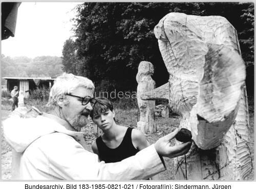 Rostock, Holzbildhauerseminar, Jo Jastram, Ute Prager