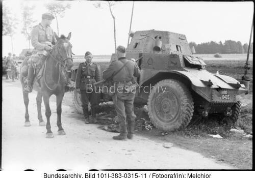 Belgien, französischer Panzer, deutsche Soldaten