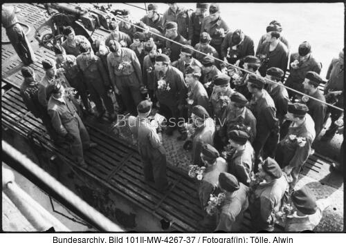 Frankreich, Lorient, U-38 Besatzung