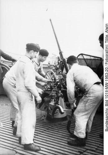 Kreuzer, "Admiral Hipper", Dienst an Bord, Flak