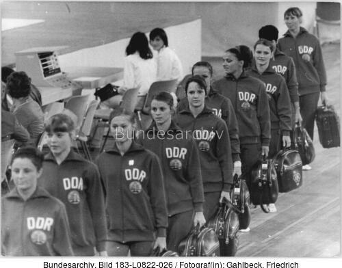 München, Olympiade, DDR-Turnerinnen, Training
