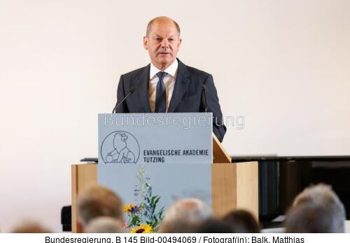 Bundeskanzler Olaf Scholz: Tagung des Politischen Clubs der Evangelischen Akademie Tutzing 2022