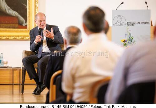 Bundeskanzler Olaf Scholz: Tagung des Politischen Clubs der Evangelischen Akademie Tutzing 2022