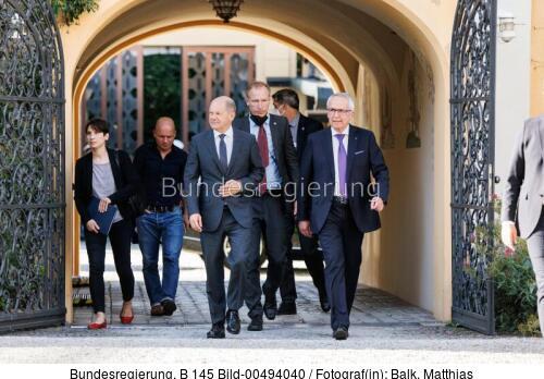 Bundeskanzler Olaf Scholz in Tutzing 2022