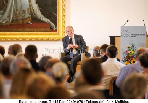 Bundeskanzler Olaf Scholz: Tagung des Politischen Clubs der Evangelischen Akademie Tutzing 2022