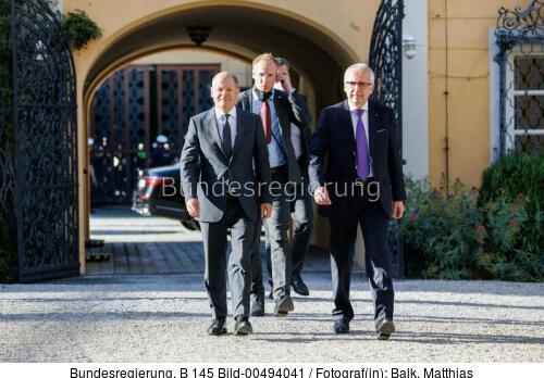 Bundeskanzler Olaf Scholz in Tutzing 2022