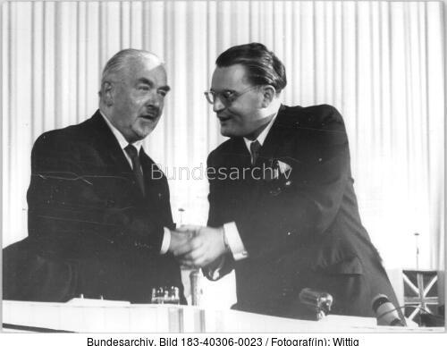 Weimar, 8. CDU-Parteitag, Nuschke, Götting
