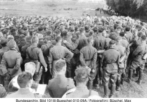 Russland, Himmler bei Angehörigen der Waffen-SS